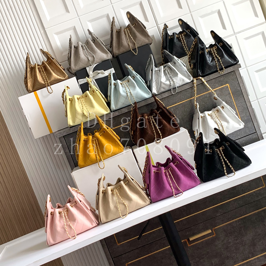 Diamond quality Designer Hobo bag Mini size 22CM Genuine Leather Shoulder Bag Luxury Chain Bag Crossbody Bag With box C712