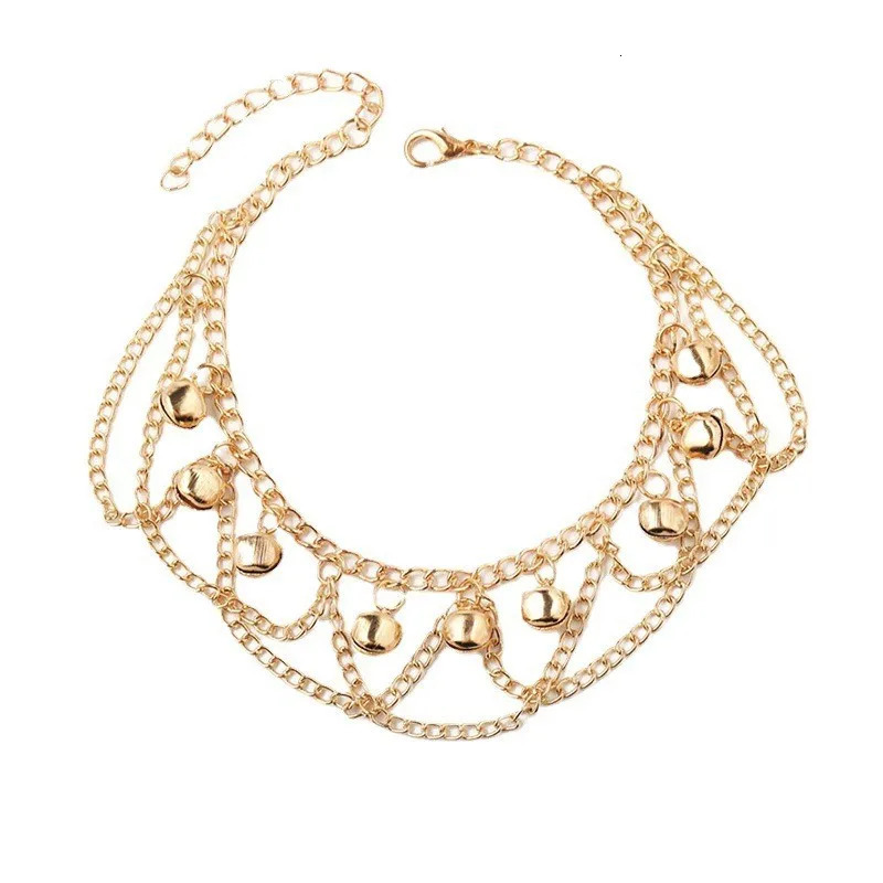 Fashion Beach Anklets For Women Bohemian Bells Tassel Bracelet On The Leg Foot Jewelry Holiday Accessories 250606