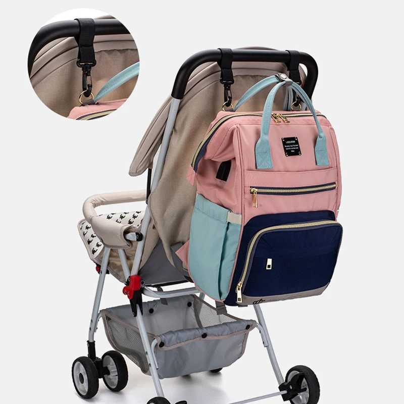 NEW Lequeen Nappy Changing Baby Nursing Bags Travel Diaper Bag Backpack Waterproof Fashion Mummy Maternity Stroller Bag for Mom y250609IQBF