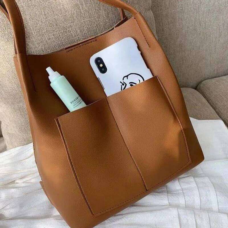 designer bag New Fashion Women Bucket Vintage Messenger Retro Shoulder Bag Simple Handbags Tote High Qualitybag