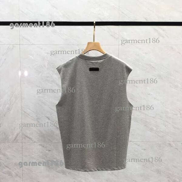2025 Mens Tank Top t shirt lettering pure cotton lady sports casual loose high street sleeveless Vest Top USA SIZE S-2XL 636