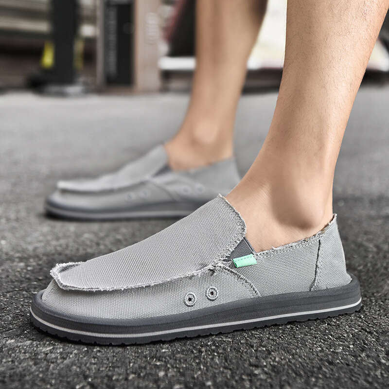 Plus Size New Summer Men's Casual Slip-On Lazy Lightweight Large Sole Pull-On Fisherman Shoes for Men