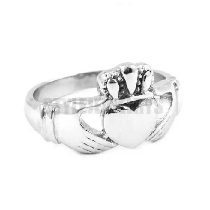 Claddagh Style Hand to Hold a Heart with Crown Ring Stainless Steel Jewelry Celtic Biker Wedding Ring Wholesale SWR0312A W250609 W250609