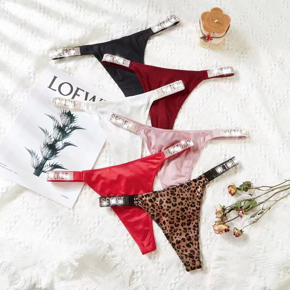 Women's lingerie Lace underwears woman designer beach wear Thong Fashion Letters Belt Underwear Silk Female G-Strings T-Back Sport Panties