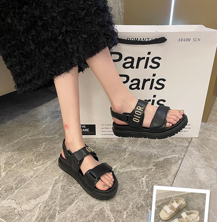 2025 Free Shipping designer sandals Thick soled sandals for women new sandals for summer casual wear with skirts and beach shoes