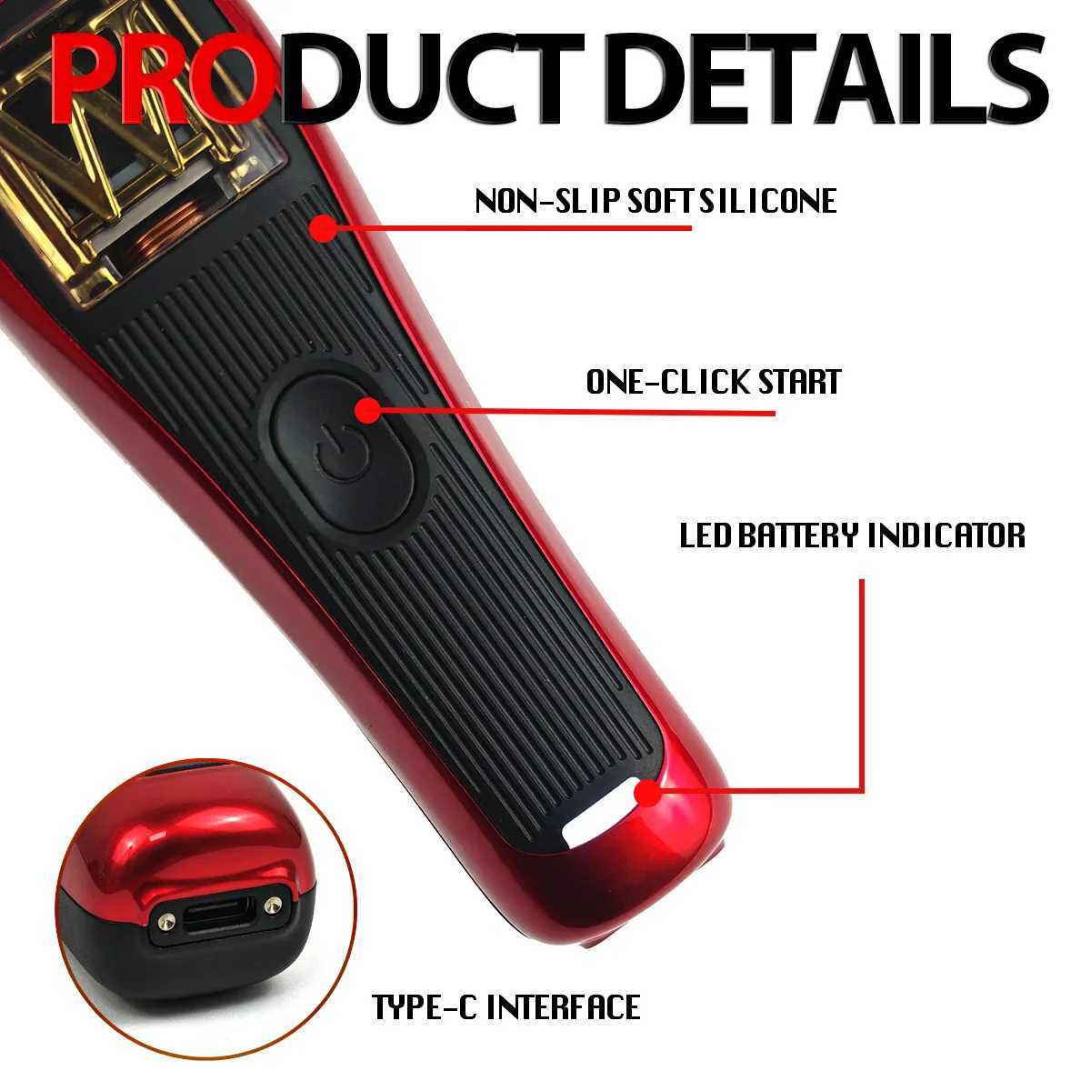 WMARK NG-X1 NG-XT1 Professional Mens Hair Clipper 10000RPM Magnetic Vector Motor High Power Hair Cutting Machine Barber Trimmer W250609