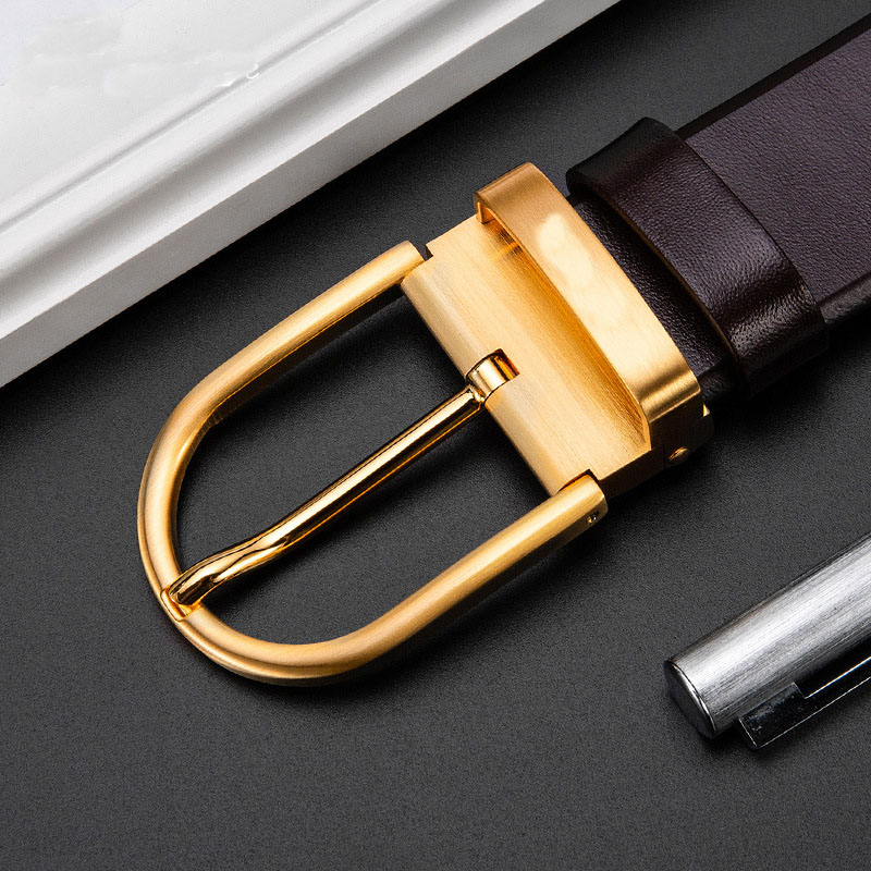Belts Ciartuar For Men High Quality Genuine Leather Belt Pin Buckle Luxury Designer Waist Strap Jeans Business Gold BeltBelts Emel22