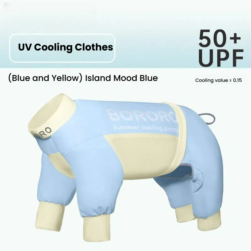 UV Cooling Dog Clothes with UPF 50+ Sun Protection - Full Body & Vest Styles Available