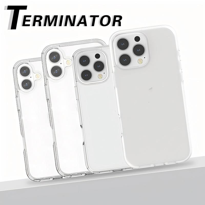 Luxury Terminator Glitter Powder Bling Rugged Hybrid TPU PC Shockproof Clear Strong Armor Cases for iPhone 17 16 15 14 13 12 11 Pro Max XR XS 8 7 6 Pl