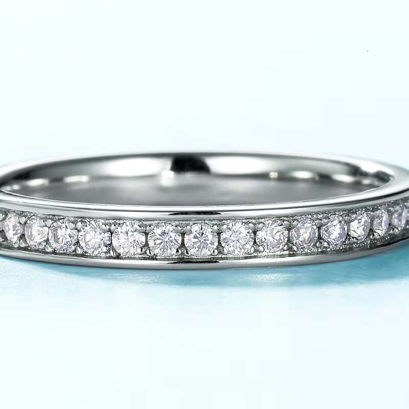 Kacy Sterling Silver 925 Engagement Rings Women Jewelry Shiny Moissanite Wedding Bands Eternity Ring Hip Hop Men