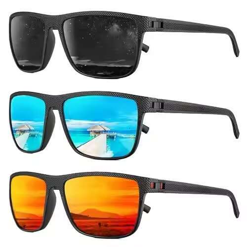 DHcollections New Style Driving for Men, Large Frame UV Protection Glasses, Outdoor Polarized Sunglasses Trend