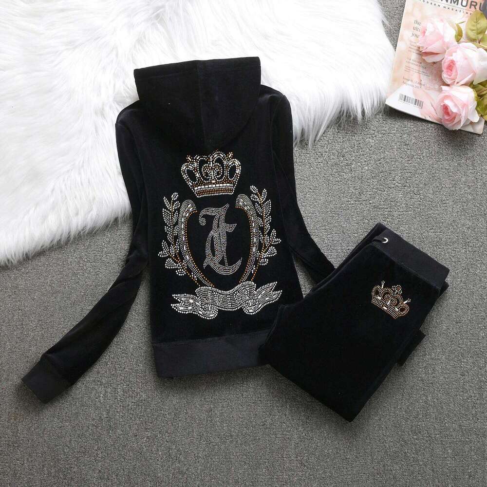 Casual Veet Tracksuit Original Women Outdoor sports hooded sweatshir Suit Dia Juicy 2pc