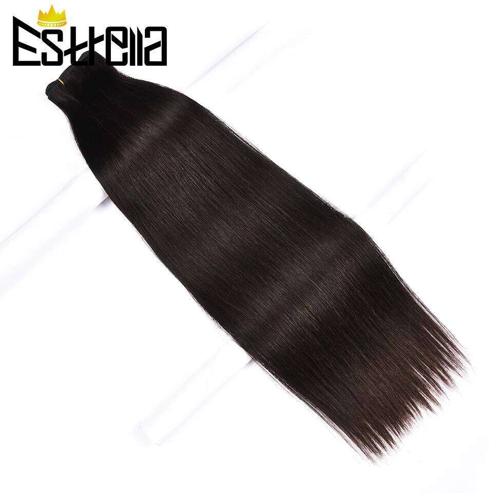 12A Grade Full End Straight Raw Weaving Bundles 100% Brazilian Unprocessed Virgin Human Hair Extensions