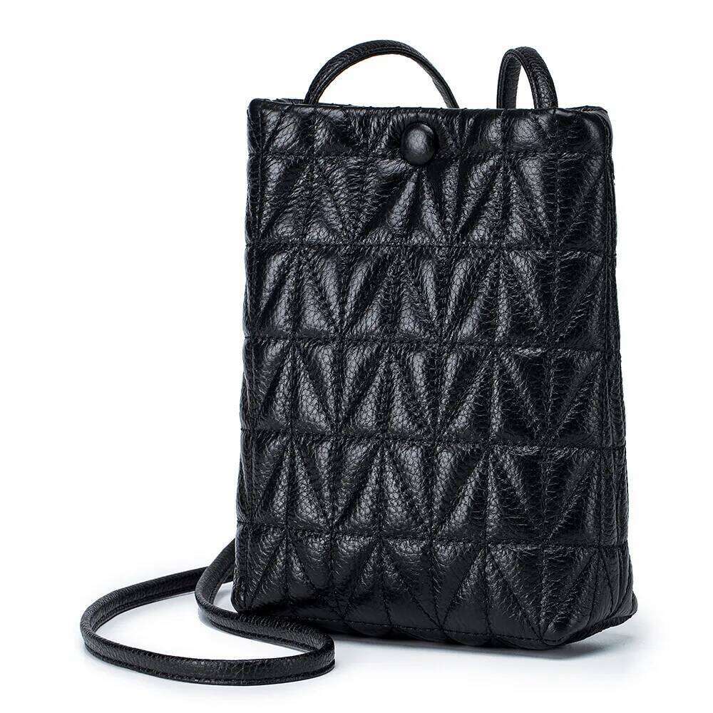 Genuine Leather Soft Quilted Crossbody Small Purse, Shoulder Card NEW hot Slot Wallet Cell Phone Pocket Purse Bag