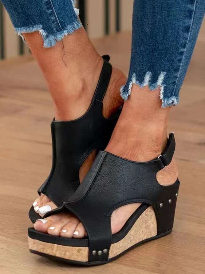Plus Size Wedge for 2023 Fashion Casual Peep NEW hot Toe Women Sandals