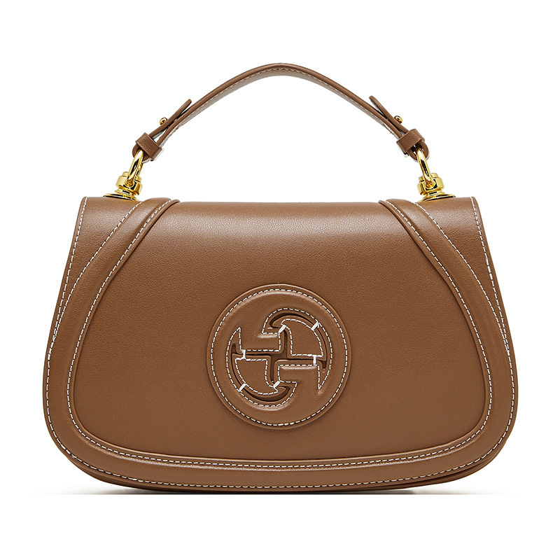 Free Shipping Saddle Bag For Women 2025 New Genuine Leather Designer Bags High-end Retro Single Shoulder Crossbody Luxury Bag Versatile Light Luxury U