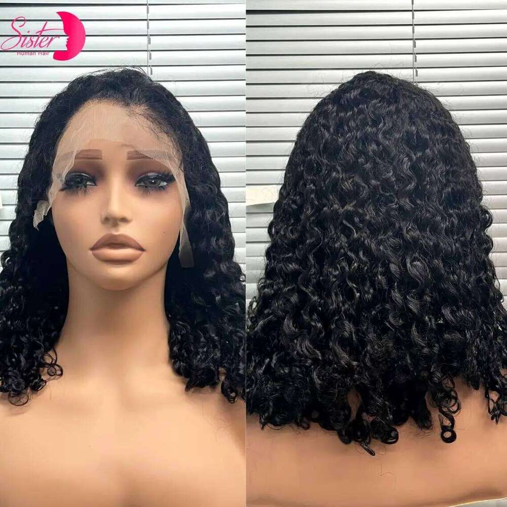 12A Double Drawn Bouncy Human 300% Density 13x4 Lace Front Natural Burmese Curly Remy Hair Wigs for Black Women