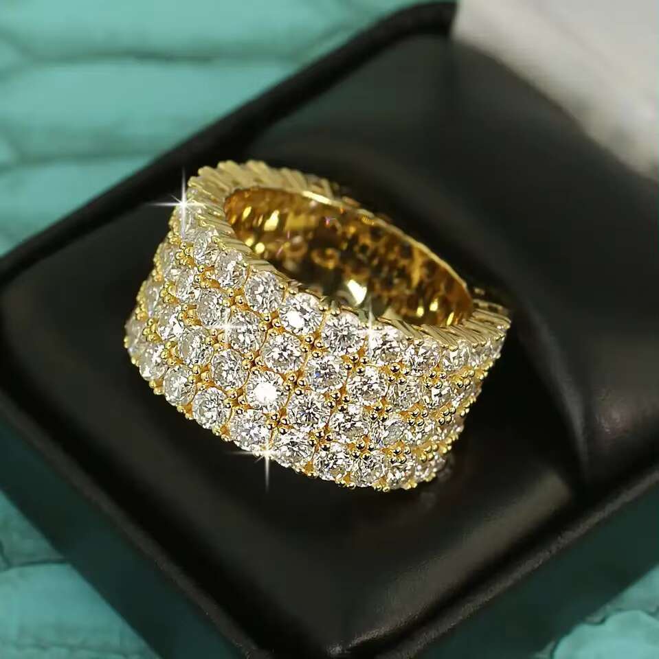 Men Jewelry Christian Cross Rings VVS Moissanite Diamond Hip Hop Custom Silver Luxury Iced Out Moissanite Ring