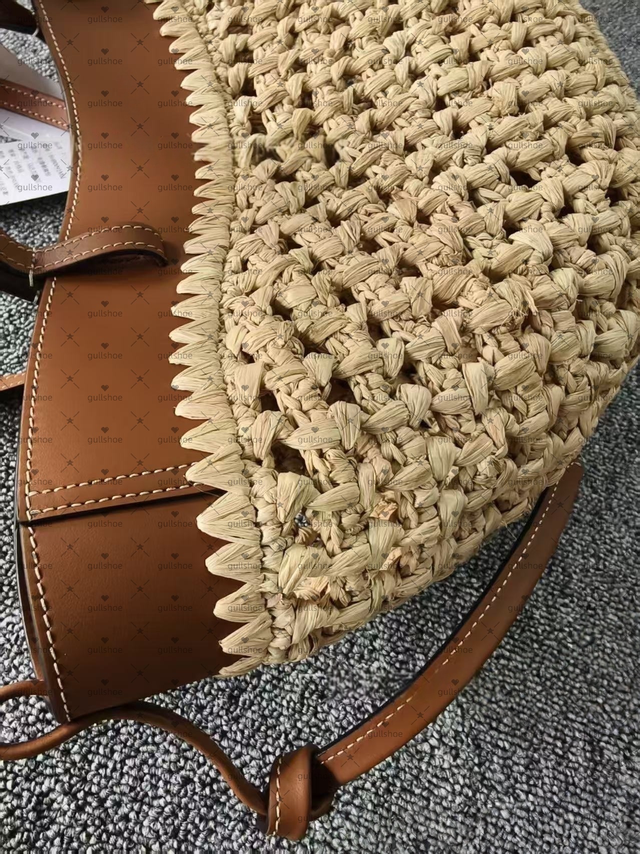 Designer New Arrival Cyme Tote Leather Crossbody Large Capacity Bag Beach bag, straw woven single-shoulder bag