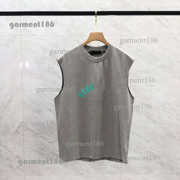 2025 Mens Tank Top t shirt lettering pure cotton lady sports casual loose high street sleeveless Vest Top USA SIZE S-2XL 636