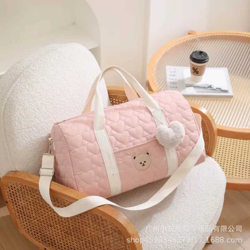 Large Capacity Mommy Bag Travel Tote Bag for Women Baby Diaper Bag Floral Print Multifunctional Crossbody Bag y2506096KDJ