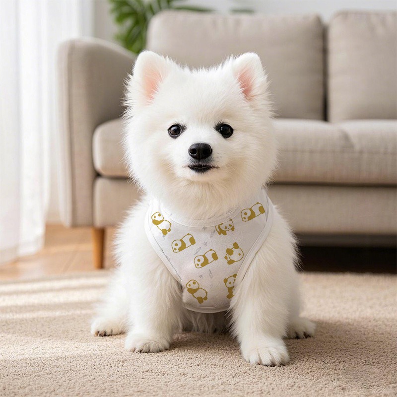 Quick-Drying Vest for Dogs with Panda Print Pet Clothing
