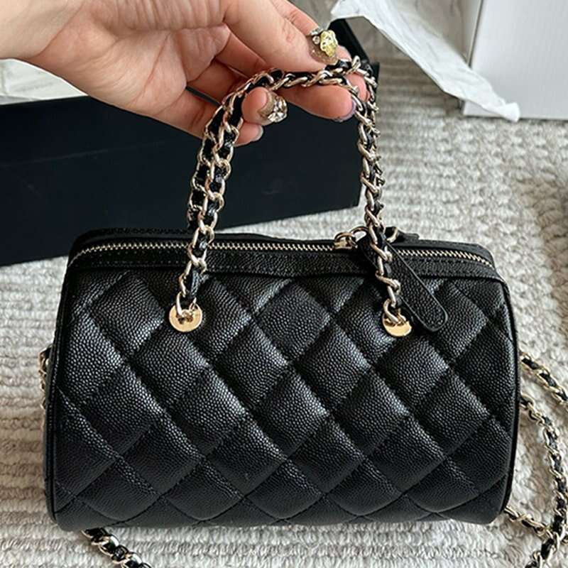 Designer Totes Bag 25P Bowling Bag Boston Women Shoulder Fashion Real Leather Pillow Crossbody Bag Handbags