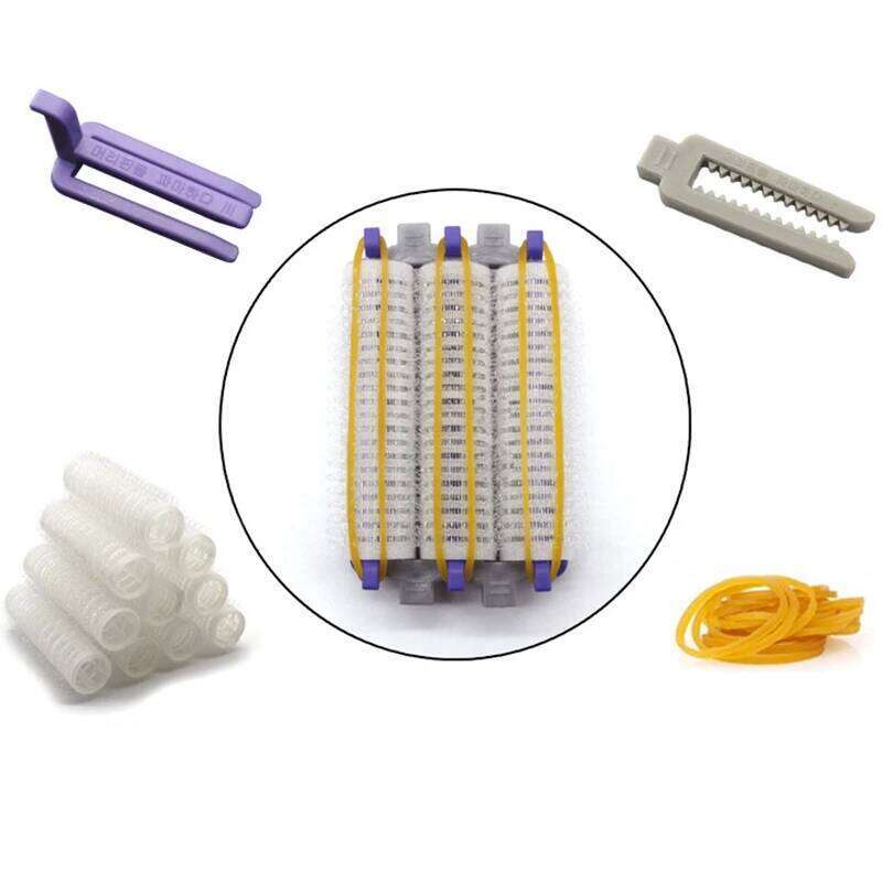 Big Size 72Pcs Salon Nylon Hook Loop Rollers Set Hair Root Perm Rods Bars Curlers With Clips & Rubber Bands-A70Z
