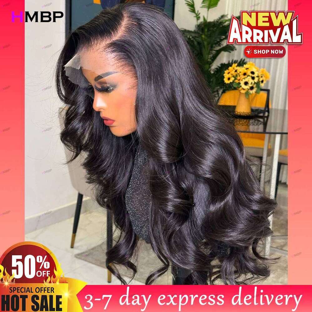 Body Wave 360/13X6 HD Frontal Wigs Pre Plucked Glueless Lace Wig Human Hair Ready To Go For Women Natural Black