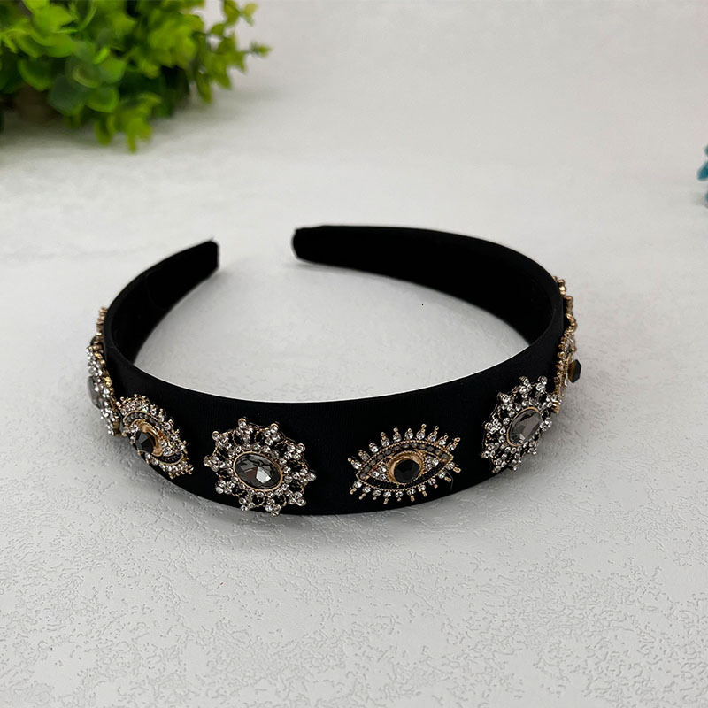 Creative Rhinestone Headband Elegant Style Sweet French Ethnic Style Hair Accessory Headband 230302