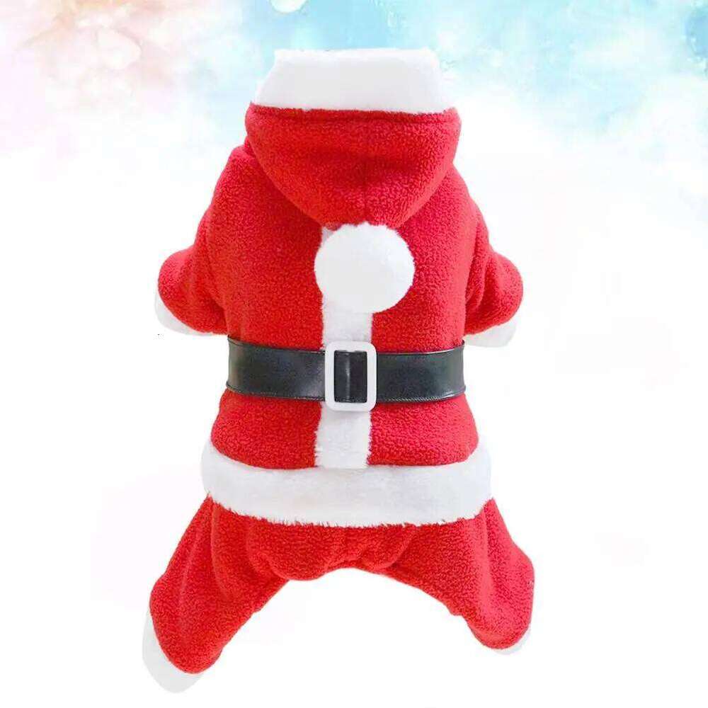 Clothes Soft Comfortable Material Christmas Costume Corgi Apparel Warm Protection Santa Shape Pet Supplies Dog Coat