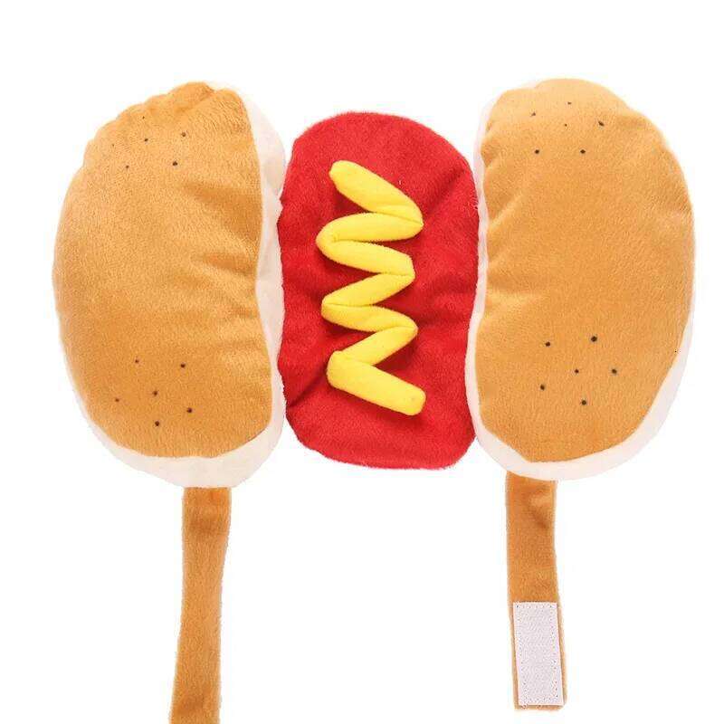 Funny Halloween Costumes Hot Dog Shaped Dachshund Sausage Adjustable Clothes Pet Apparel Dressing Up Cat Party Costume Suit