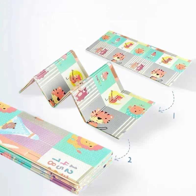 Portable Waterproof Foldable Baby Play Mat for Home and Baby Mats for Activities Camping and Beach Play Mats Home Floor Carpet y250609Q9UO