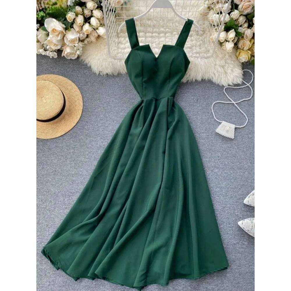 Summer Robe 2025 Dress Women V Neck Long Party Evening Dresses Sexy Tank Backless Spaghetti Strap Maxi Female Holiday Vestidos