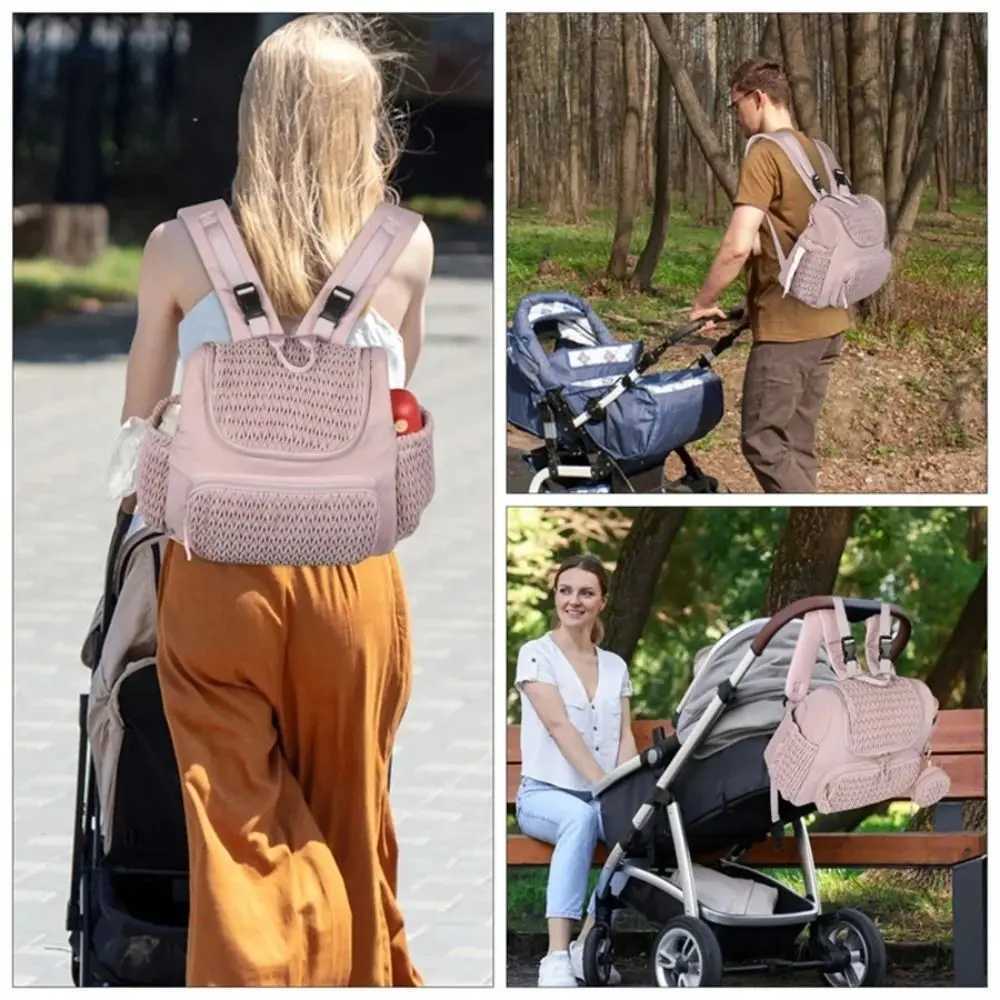 New Large Capacity Mommy Bag Lightweight Fashion Baby Diapers Organizer Diaper Bag for Women y250609EEV4