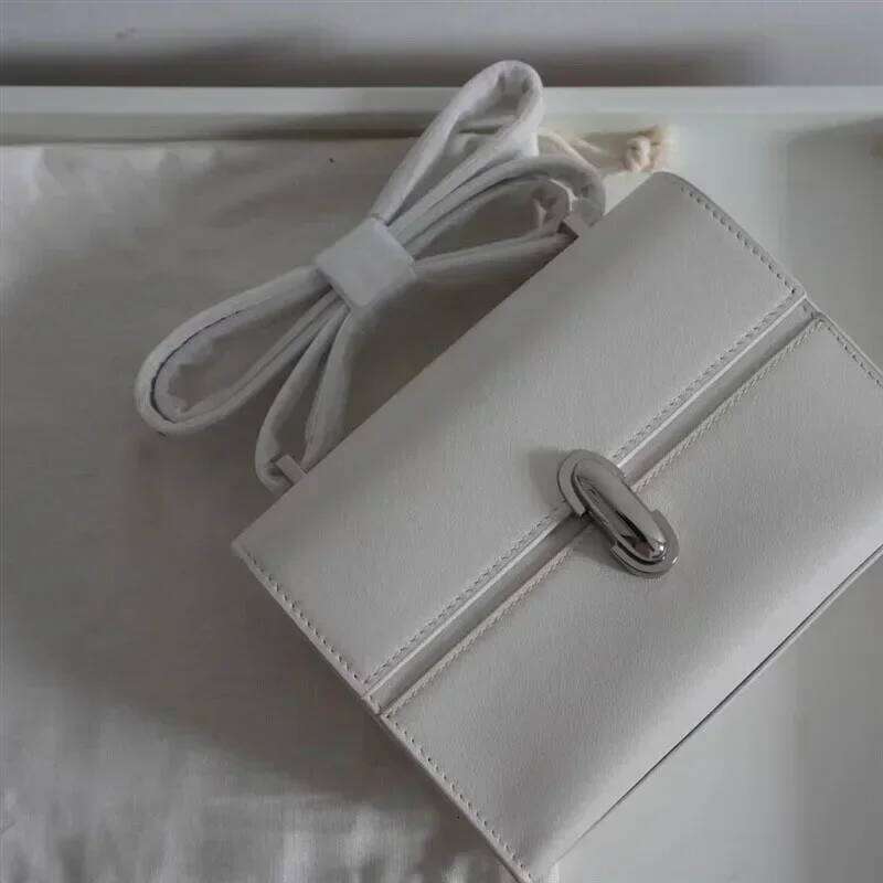 2024 Genuine Leather Retro Niche Suede Frosted Flip Small Square Handbag