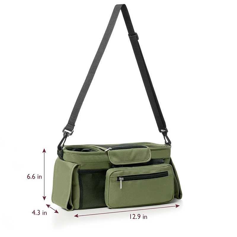 Baby Stroller Storage Large Capacity Travel Hanging Bag Mummy Bag Phone Bottle Holder Pram Diaper Bags Baby Stroller Accessories y250609XXNM