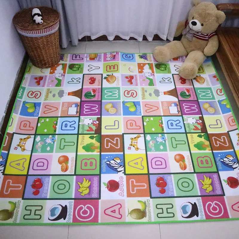 120*90cm Baby Play Mat EPE Activity Gym Kids Crawling Mats Carpet Baby Game Carpet for Children Rug Floor Newborns Eva Foam Toys y250609JKX6