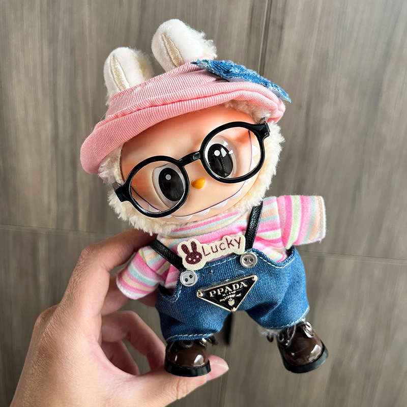 Labubu clothes a second generation 17cm labubu cloth pendant baby clothes set labubu blind box pendant in place of wearable clothes set