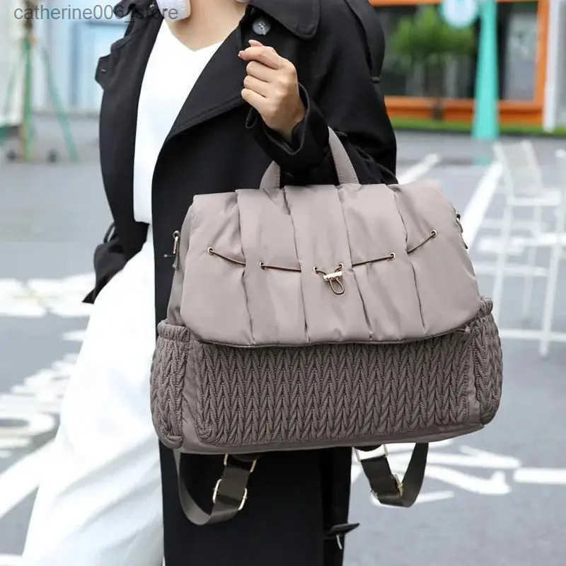 Large Capacity Mommy Diaper Bags Womens Hospital Newborn Nurse Bag Backpacks with Changing Mat Convenient Baby y250609CMMP