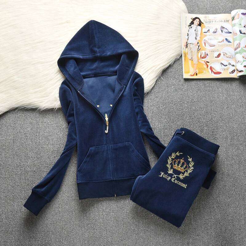 Fashion Brand Veet Sports Suit Women's Hooded Sweatshirt Spring and Autumn Long Sleeved Embroidery Set