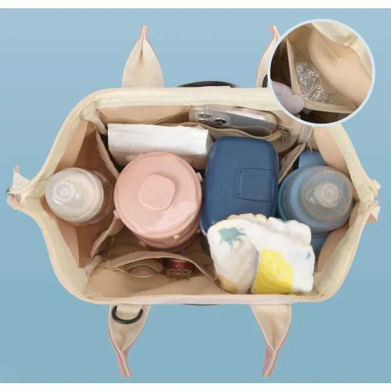 Fashion Baby Diaper Bag Large Capacity Mommy Maternity Bag Portable Multifunctional Nappy Waterproof Bag for Baby Care y250609N62O
