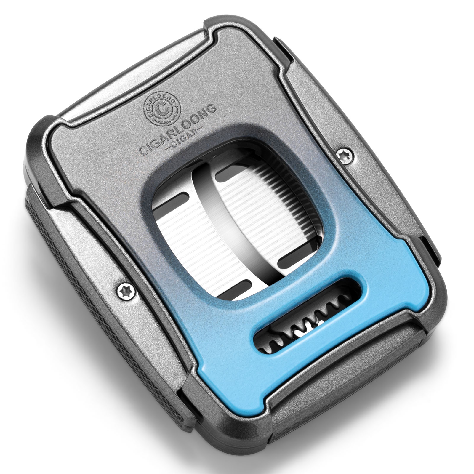 Cigar Cutter Scissors Portable Travel Luxury Large Diameter Semi-automatic Alloy Flexible Smoking Accessories Gift Box CLE-23GS1