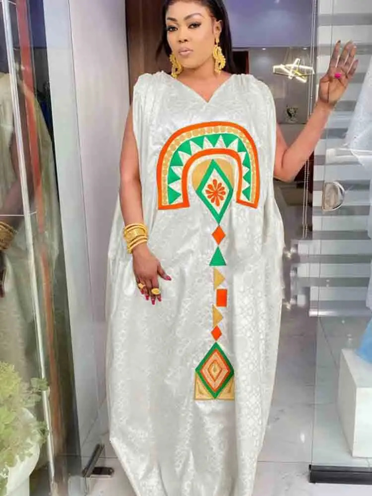 est African Dresses For Women Turkey er Bazin Riche Long Dresses Dashiki Robe Wedding Gowns Printed Summer Style 250603