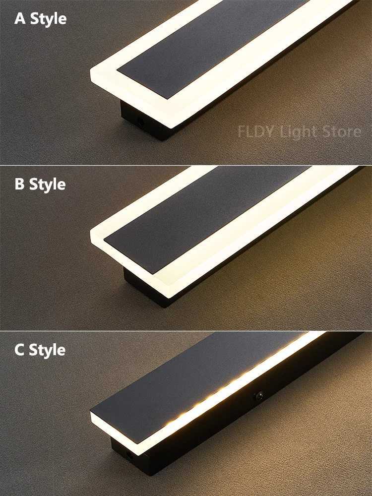 Wall Lamps Line Minimalist Light Long Strip Outdoor Waterproof Garden Decoration Villa Background Wall Garden Lights X250607