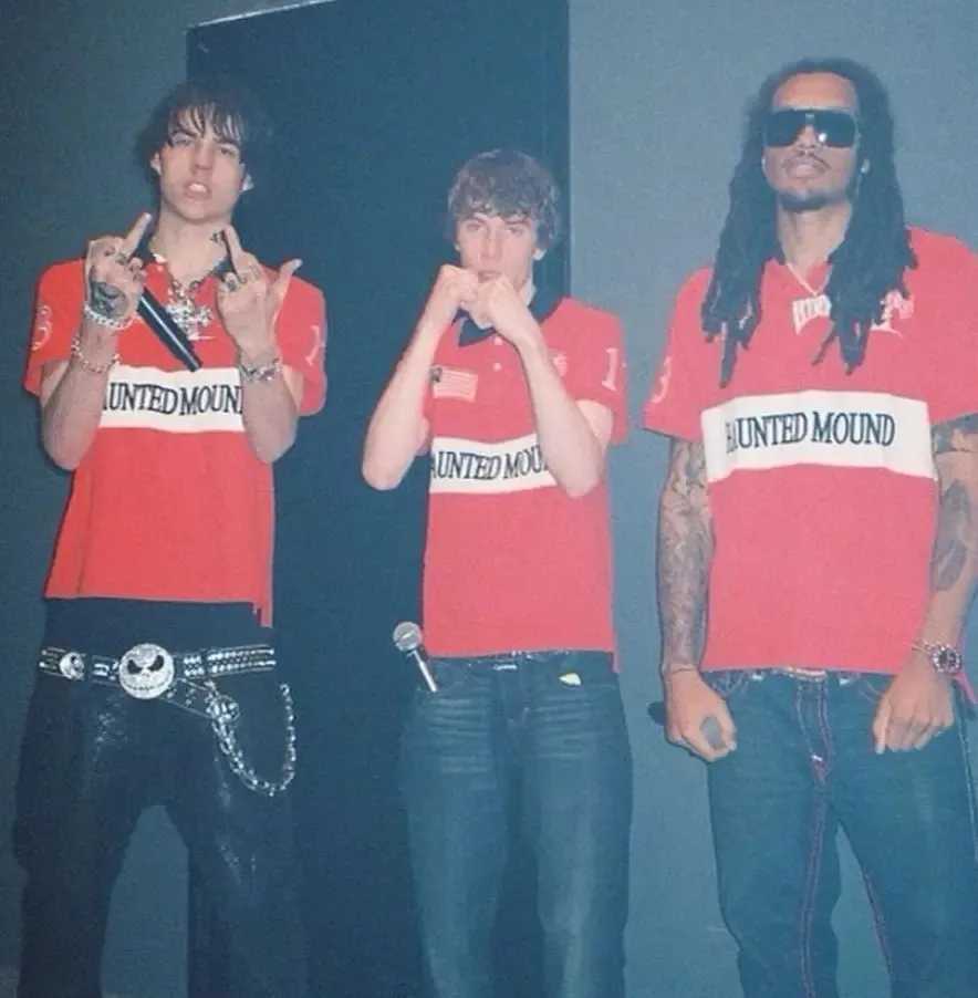 Haunted Mound Embroidered Red Polo Shirt Y2K T-shirt HipHop Retro Pumpkin Head Letter Embroidered Oversized Short Sleeve Top X250609