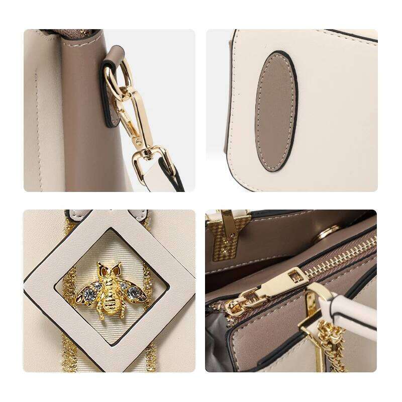 Handbag 2025 New Style Genuine Leather Cross-Body Women's Large Capacity High-End Feeling Shoulder Mother Bag