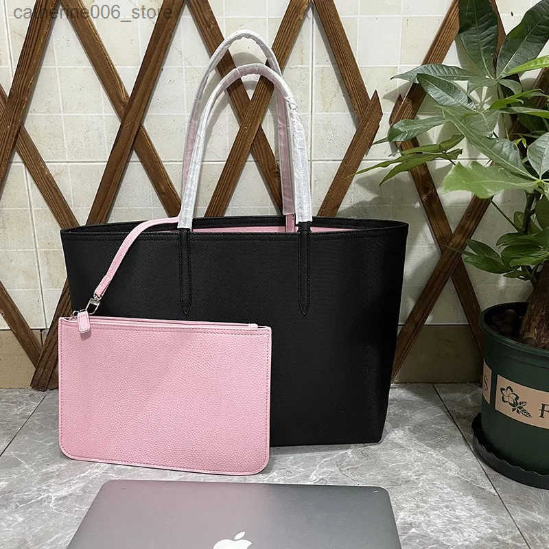 Y2k double-sided dual-use single shoulder large capacity handbag mother bag shopping bag womens universal trendy versatile bag y2506097X3M