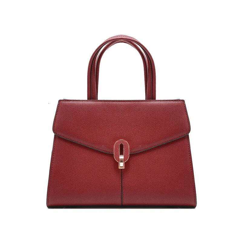 Designer Bags 2025 Female Casual Design Commuting Handbag Women's Natural Cow Real Leather Retro Shoulder Bags Ladies Cowhide Crossbody Bag Luxur