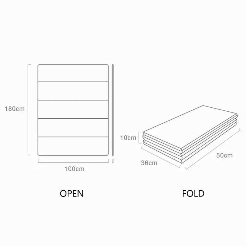 97*177cm Baby Play Mat Foldable Children Carpet Double-Sided Pattern Kid Room Carpet Educational Activity Surface Easy to Carry y2506095KXY